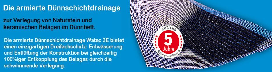 Exakte Dünnschichtdrainage für Balkon Systeme von Gutjahr