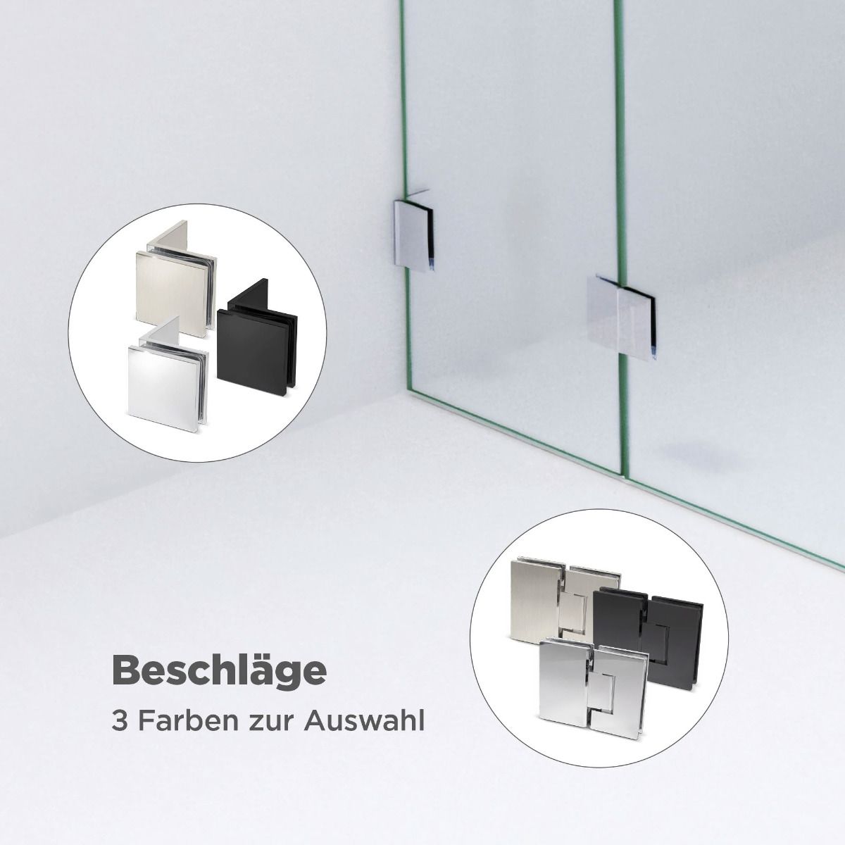 Eck-Duschkabine, Ausführungsvariante 4