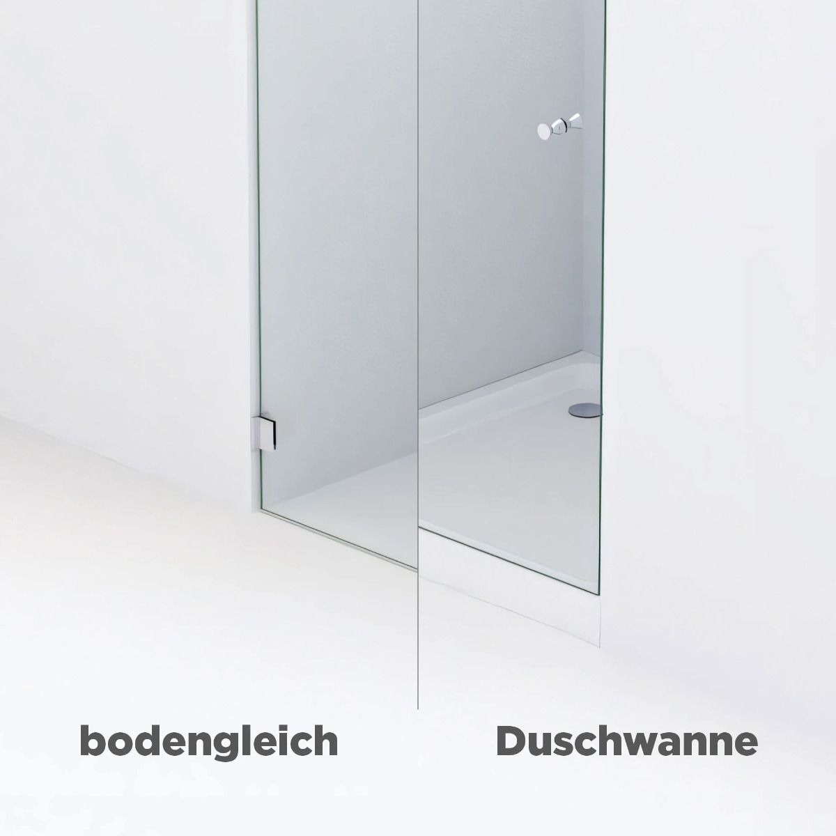 Nischen-Duschkabine, Ausführungsvariante 5