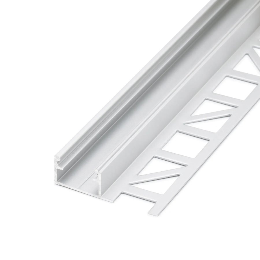 Aluminiumprofil mit einseitigem Schenkel für den Anschluss an die Fliese