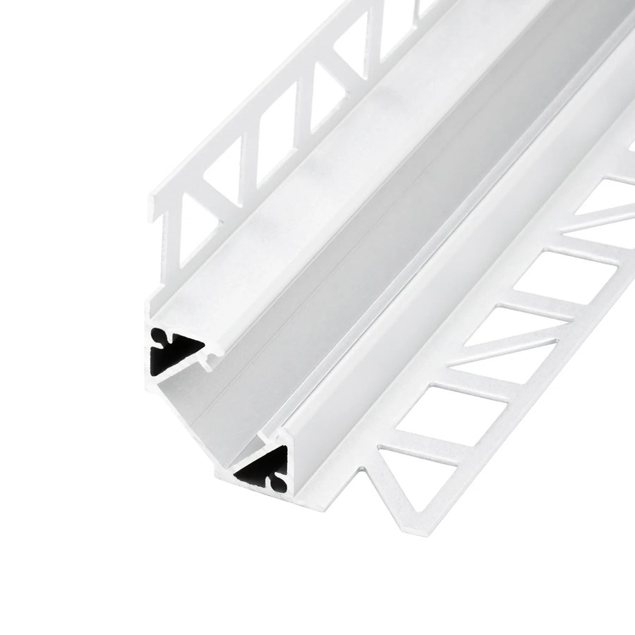 Aluminium-Inneneckprofil mit LED-Kanal in der Ecke
